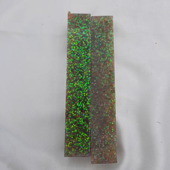 Diamond Painting Pen  - Spring Fling Glitter limited edition - Custom handmade handcrafted lathe acrylic green brown sparkle