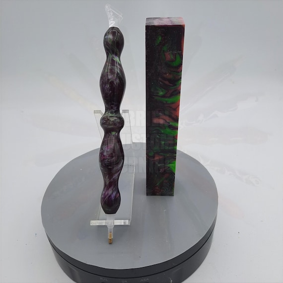 Diamond Painting Pen - Frangi Pangi limited edition - Handmade Custom handcrafted lathe acrylic dark purple, pink, green