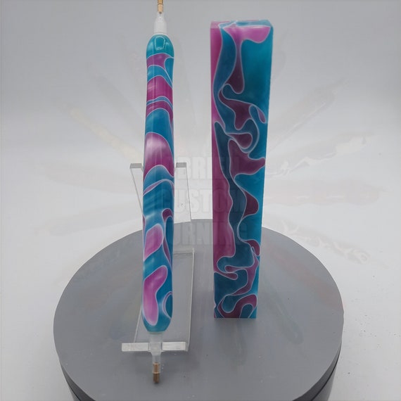 Diamond Painting Pen  - Alien Sunset - Handmade Custom pink and blue handcrafted lathe acrylic