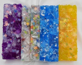 Diamond Painting Pen - Jingle Drills event exclusive - handmade custom handcrafted lathe acrylic snowflake; purple, white, blue or yellow