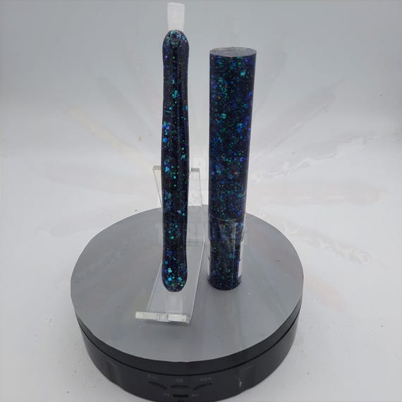 Diamond Painting Pen - Astroid Chameleon Glitter - handmade custom resin handcrafted lathe blue sparkle shiny