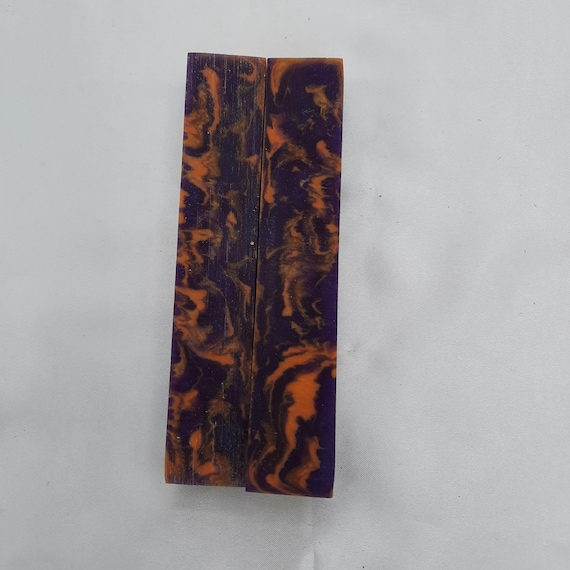 Diamond Painting Pen - Mardi Gras - Handmade Custom handcrafted lathe purple orange