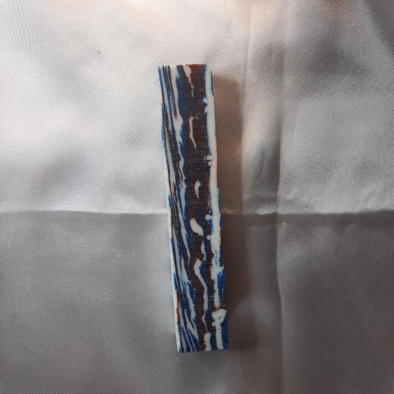 Diamond Painting Pen - Copper Canyon  - Handmade Custom handcrafted  lathe blue, white, metallic bronze