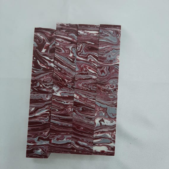 Diamond Painting Pen  - Bulldogs fan limited edition - Handmade Custom handcrafted lathe acrylic red white gray sports team