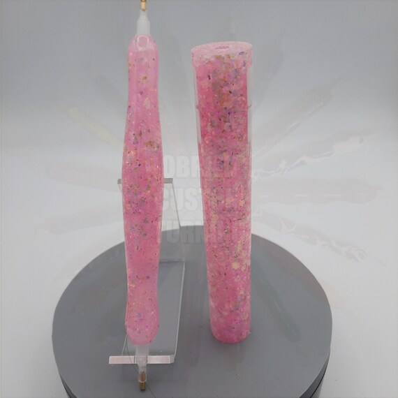 Diamond Painting Pen  - Pinwheel Dream Glitter - Custom handmade handcrafted lathe acrylic pink sparkle shiny shimmer