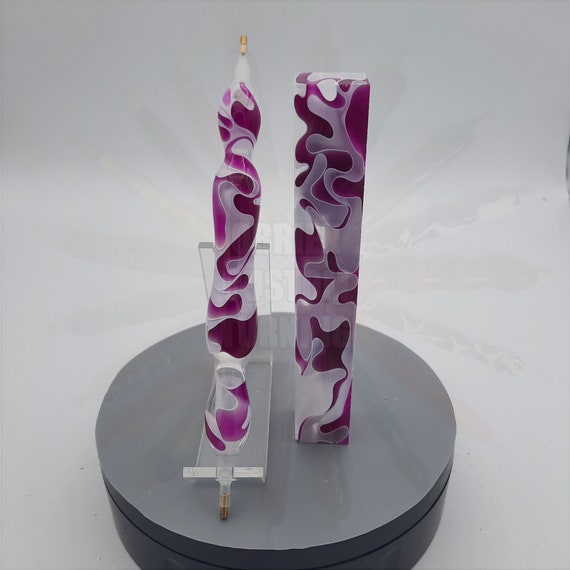 Diamond Painting Pen - Orchid Dew - Handmade Custom handcrafted  lathe acrylic transparent, see through, clear