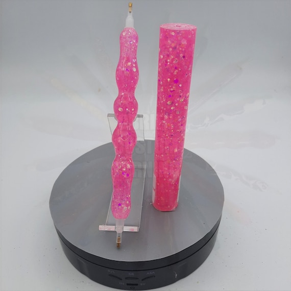 Diamond Painting Pen - Drama Queen Glitter - handmade custom handcrafted lathe acrylic pink sparkle shiny