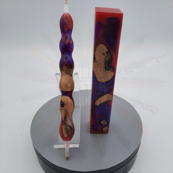 Diamond Painting Pen - Vibrant Pink and Purple Jam Grapevine - Handmade Custom handcrafted  lathe hybrid