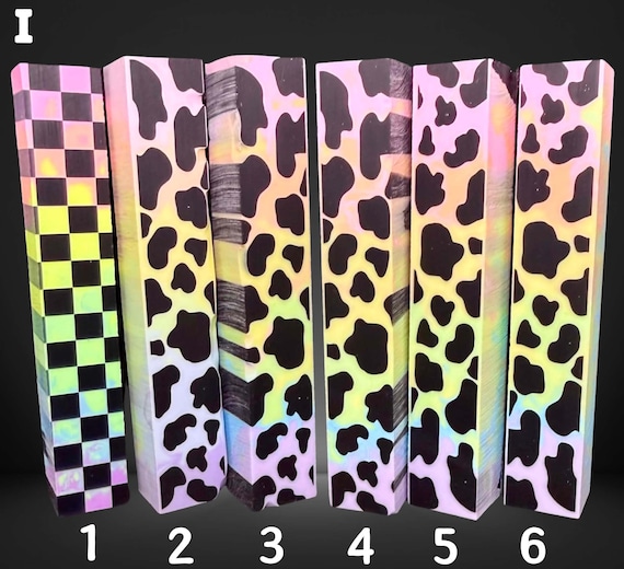 Diamond Painting Pen - Block I - handmade custom handcrafted lathe acrylic pastel - Castaway Creations
