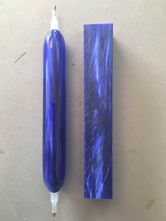 Diamond Painting Pen - Kirinite Deep Blue Pearl - Handmade Custom handcrafted  lathe acrylic