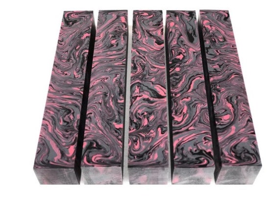 Diamond Painting Pen - Pretty in Pink limited edition - Handmade Custom handcrafted lathe acrylic pink black gray