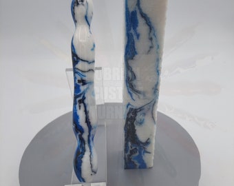Diamond Painting Pen - Frostbite - handmade custom blue and white handmade handcrafted  lathe acrylic