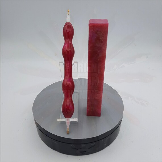 Diamond Painting Pen  - Magenta Venom Color Pulse - Handmade Custom handcrafted lathe acrylic pink
