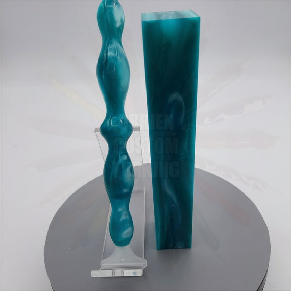 Diamond Painting Pen - Kirinite Turquoise pearl - Handmade Custom handcrafted  lathe acrylic