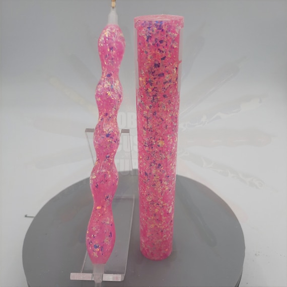 Diamond Painting Pen  - Passion Flower Angel Wings Glitter - Custom handmade handcrafted lathe acrylic pink sparkle shiny