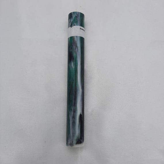 Diamond Painting Pen - Emerald City diamond cast - Handmade Custom handcrafted  lathe acrylic green, silver white, black sparkle shiny