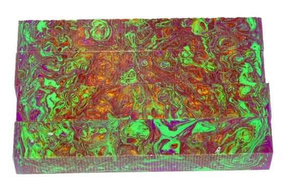 Diamond Painting Pen - Alien Lifeform Limited Edition - handmade custom handcrafted lathe acrylic green orange red