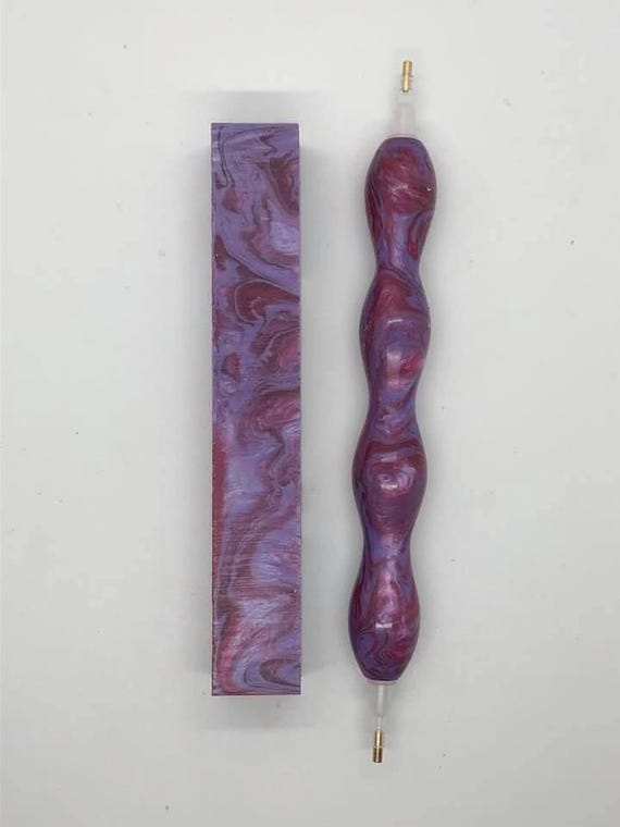 Diamond Painting Pen - Royal Rouge - Handmade Custom Purple handcrafted  lathe acrylic