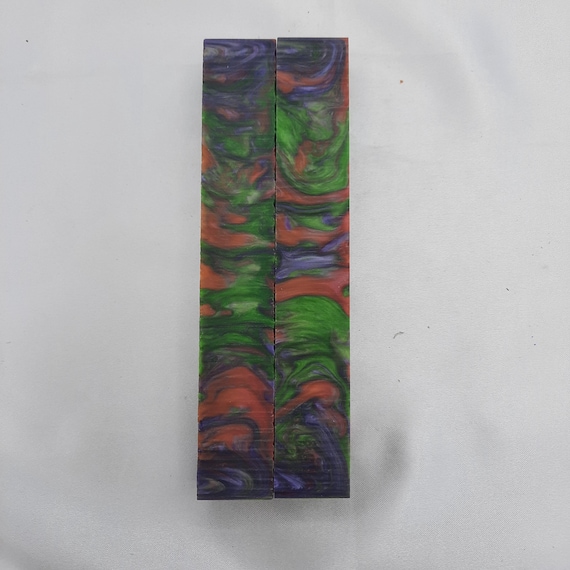 Diamond Painting Pen - Laffy Taffy Lava Explosion - Handmade Custom red, green, purple handcrafted lathe acrylic