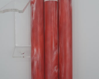Diamond Painting Pen  - Red and white swirl limited edition diamond cast - Custom handmade handcrafted lathe acrylic sparkle