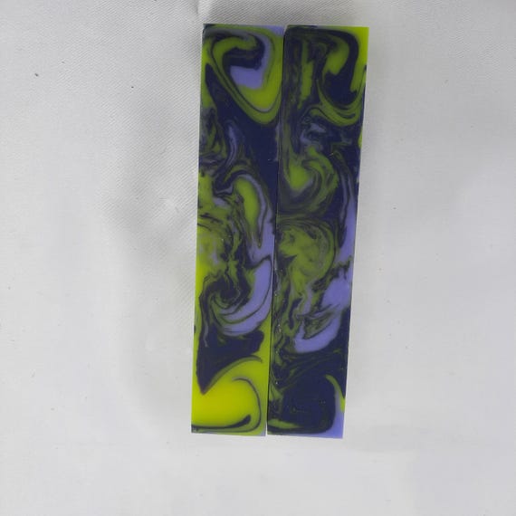 Diamond Painting Pen - Lilac Van Gogh - handmade custom handcrafted lathe acrylic yellow purple lavender