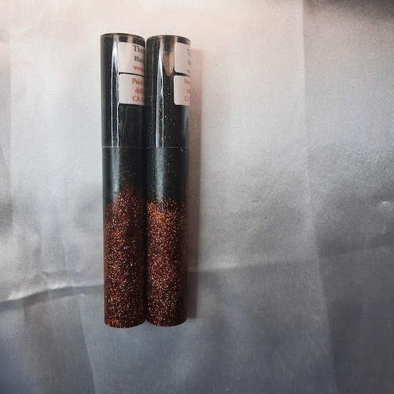 Diamond Painting Pen  - Thermal Mutations Black to Green / Cider Glitter - Custom handmade handcrafted lathe acrylic red