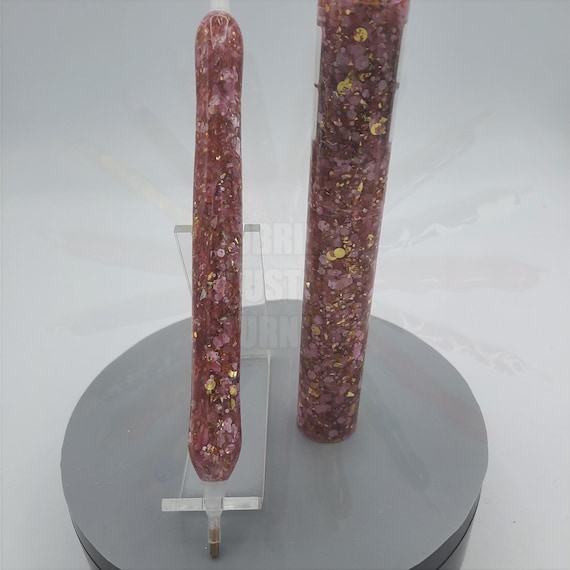 Diamond Painting Pen  - Ballerina Glitters & Gold - handmade custom handcrafted lathe acrylic pink sparkle shiny
