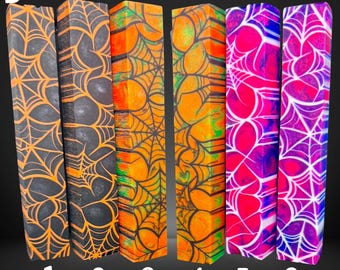Diamond Painting Pen - Block D - handmade custom handcrafted lathe acrylic spiderweb spider web Halloween spooky - Castaway Creations