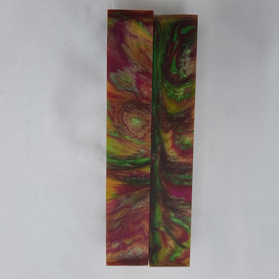 Diamond Painting Pen - Fantasy Fest limited edition - Handmade Custom handcrafted lathe acrylic green red yellow