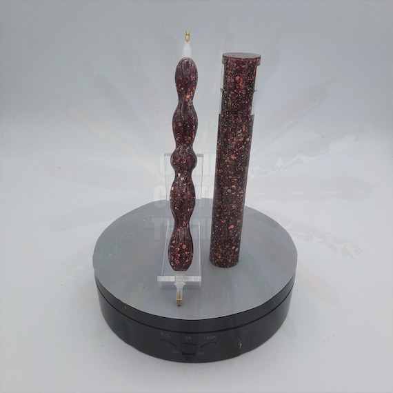 Diamond Painting Pen  - Everlast Chameleon Glitter -  Handmade Custom handcrafted lathe acrylic red sparkle shiny