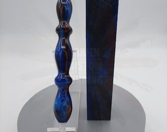 Diamond Painting Pen - Canadian Sunset - Handmade Custom red blue handcrafted lathe acrylic