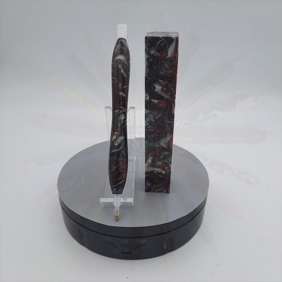 Diamond Painting Pen - Redemption Colors - Handmade Custom red, white, and black handcrafted lathe acrylic