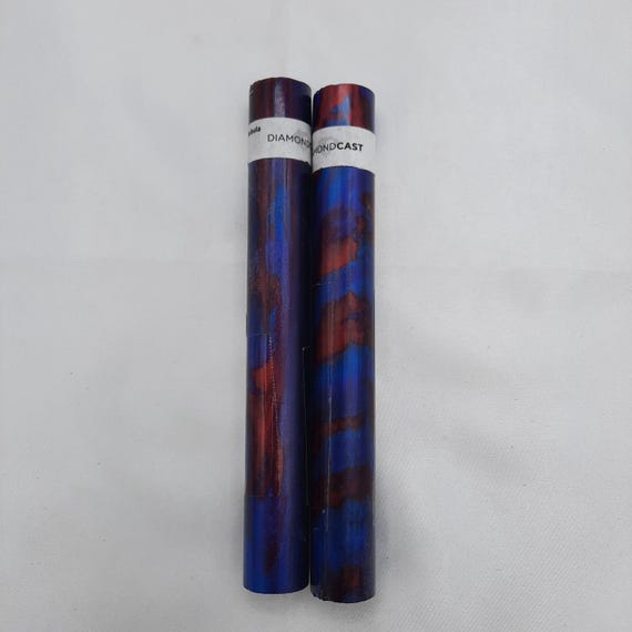 Diamond Painting Pen  - Nebula Diamond Cast - Custom handmade handcrafted lathe acrylic purple blue red sparkle glitter galaxy
