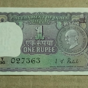 Gandhi India 1Rs/-Gem UNC Banknote
