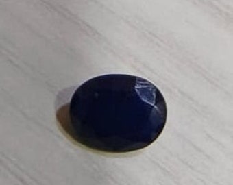 Certified 3 Carat Indian Blue Sapphire - Beautiful and Authentic