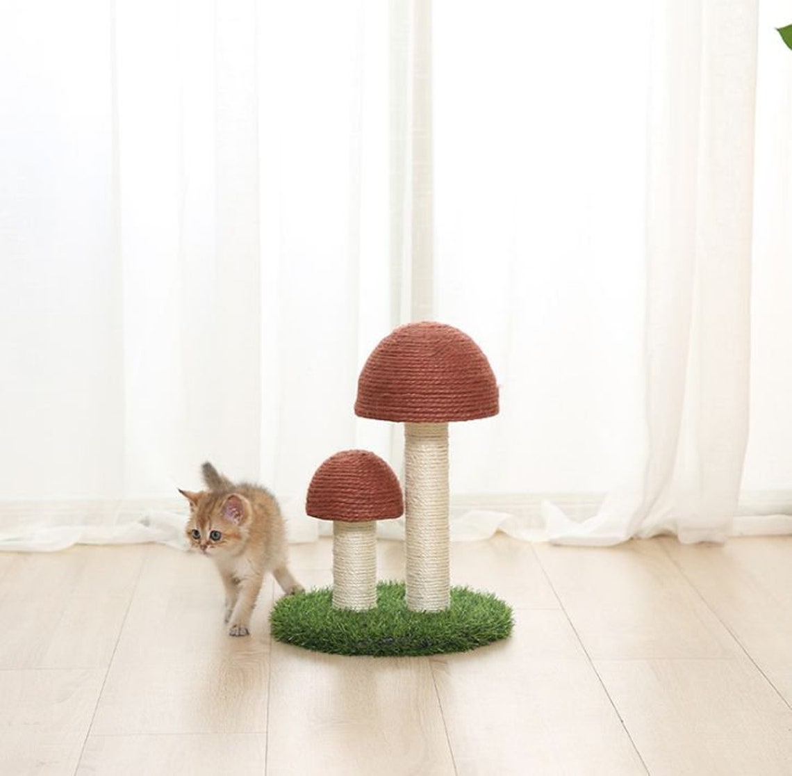Modern Cat FurnitureTree Tower Mushroom ShapedCat Etsy
