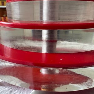 Aged Vintage MCM Stacked Acrylic Lamp Base Part As Is Restoration Project image 15