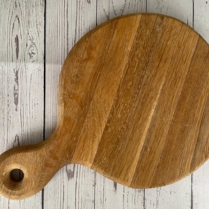 Vintage Round Aged Bread Charcuterie Board Rustic Decor