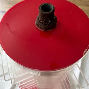Aged Vintage MCM Stacked Acrylic Lamp Base Part As Is Restoration Project image 4