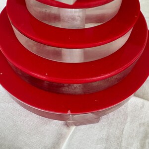 Aged Vintage MCM Stacked Acrylic Lamp Base Part As Is Restoration Project image 12