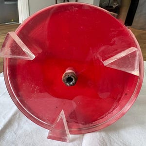 Aged Vintage MCM Stacked Acrylic Lamp Base Part As Is Restoration Project image 19