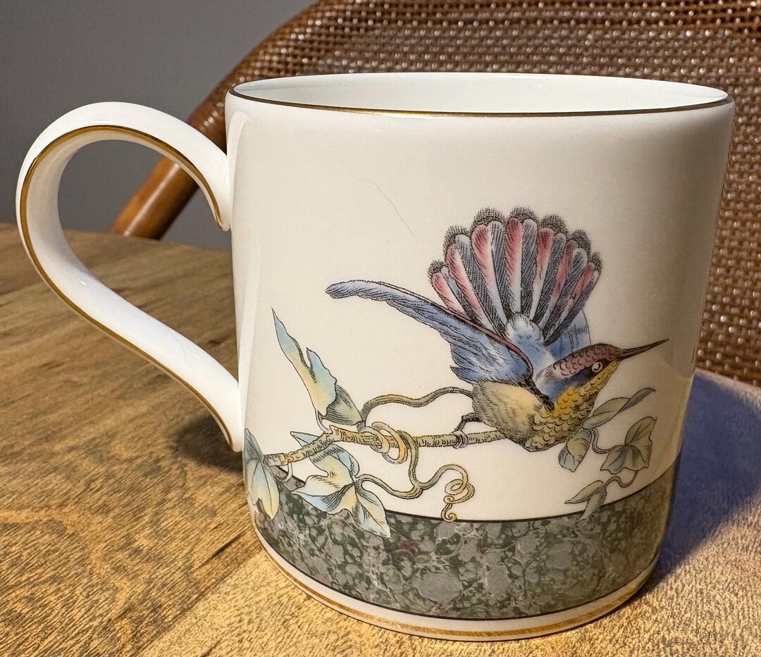 Wedgwood Bone China “hummingbirds” Mug • Made in England 1991 • With ...