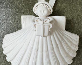 希少 マーガレットファーロング 陶器製クリスマスエンジェル＆スター オーナメント Vintage Margaret Furlong Angel Ornaments: Bisque Porcelain Set - Etsy