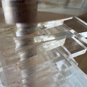 Aged Vintage MCM Stacked Acrylic Lamp Base Part As Is Restoration Project image 8