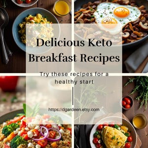 Leckere Keto-Frühstücksrezepte, gesunde Morgenmahlzeiten, schnell und einfach, kohlenhydratarm, reich an Geschmack, Keto für vielbeschäftigte Menschen, PDF zum Ausdrucken