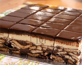 Schokoladen Batik Kuchen Rezept: Ohne Backen, ohne Ei (Download)