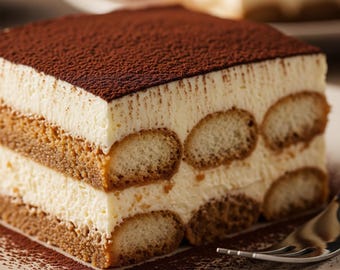 Klassisches Tiramisu-Rezept mit Mascarpone - Authentisches italienisches Dessert | No-Bake | Einfache Schritt-für-Schritt-PDF | Digital