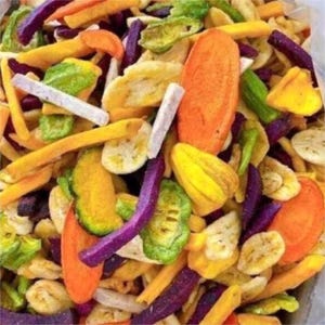 Dried Vegetables & Fruits Mix Snack, Viral Dried Fruit/Vegetable Chips, Healthy Snack, No Artificial Flavors, No Preservatives, 100% Organic