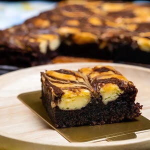Cheese Brownies Recipe PDF Printable, Deliciously Unique Treat, Dessert Recipe