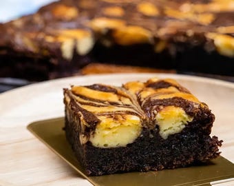 Cheese Brownies Recipe PDF Printable, Deliciously Unique Treat, Dessert Recipe